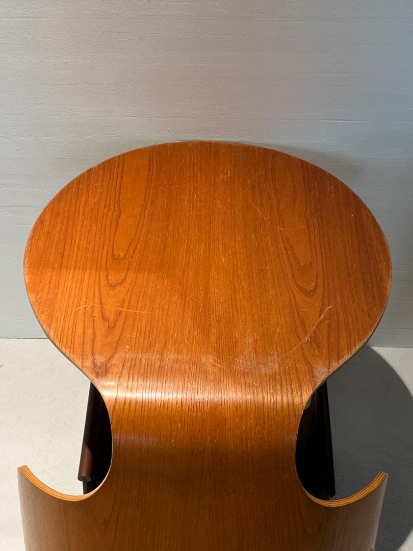 セール 希少 天童木工 剣持勇 ヴィンテージ カブト座椅子／欅材