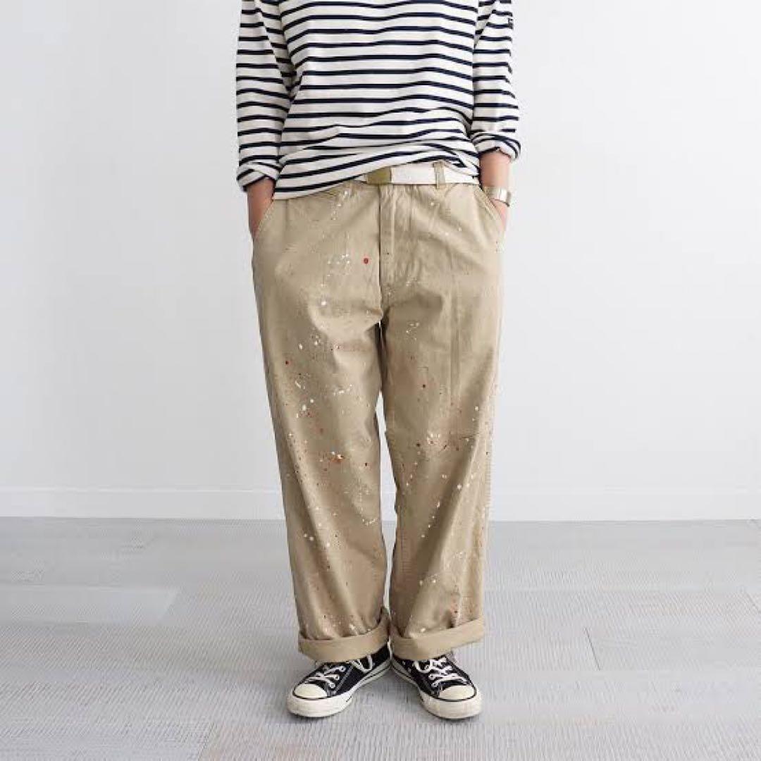 美品】MASTER&CO. マスターアンドコー チノ ペンキ加工 - メルカリ