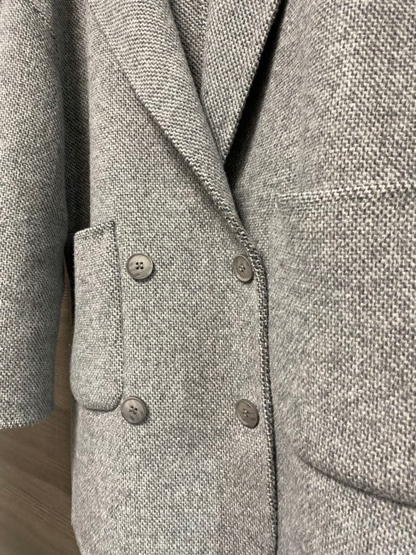 gypsophila ダブルブレストウールブレンドコート Grey / S - メルカリ