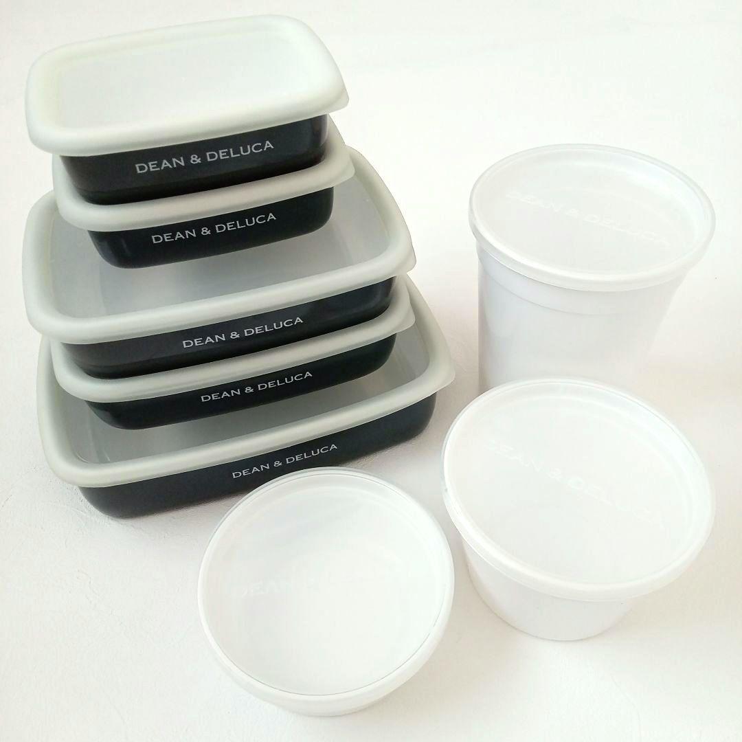 DEAN & DELUCA ホーロー容器 5個 フードコンテナ 3個 セット Amazon｜DEAN & DELUCA(ディーンアンドデルーカ) ホーローコンテナ3点