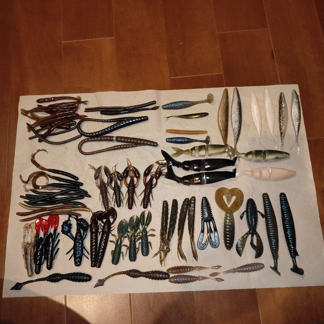 バス釣り引退ワームセット - メルカリ