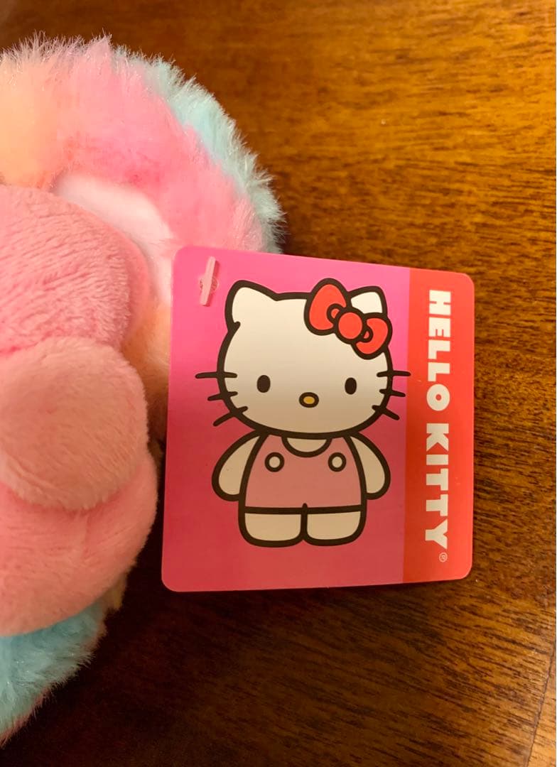 ハローキティ レインボー シャーベット テディベア ぬいぐるみ