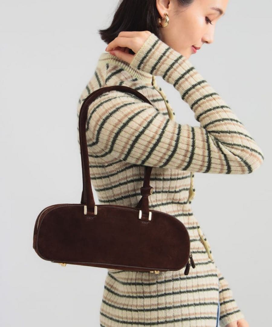 専用 別注CHRISTIAN VILLA スエードスクエア ロングハンドルバッグ Demi-Luxe BEAMS（デミルクス ビームス）【2/12再値下げ】【別注