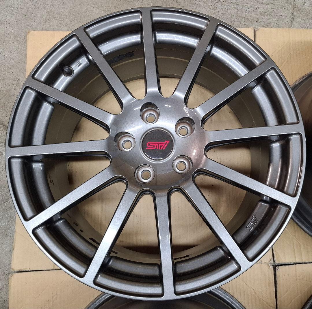 【美品】スバル WRX STI 純正OP 18インチ 8.5J ホイール 4本