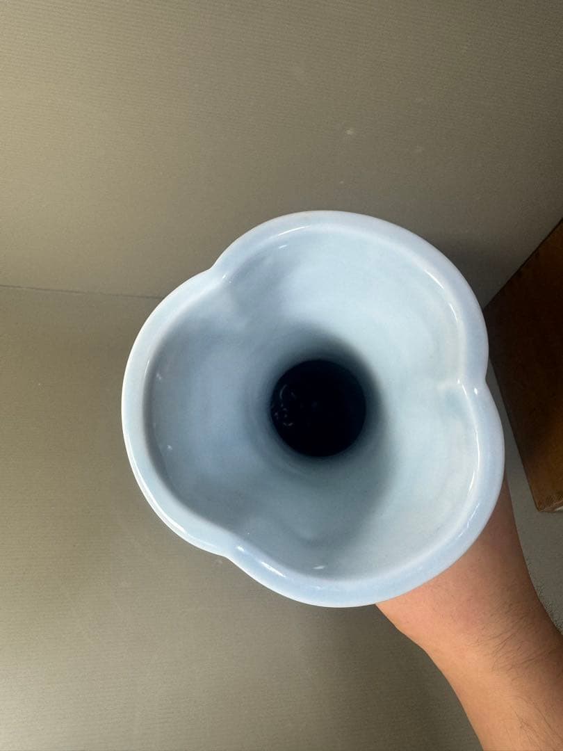 2409 【6代館林源右衛門】 染付柘榴文 花瓶 - メルカリ