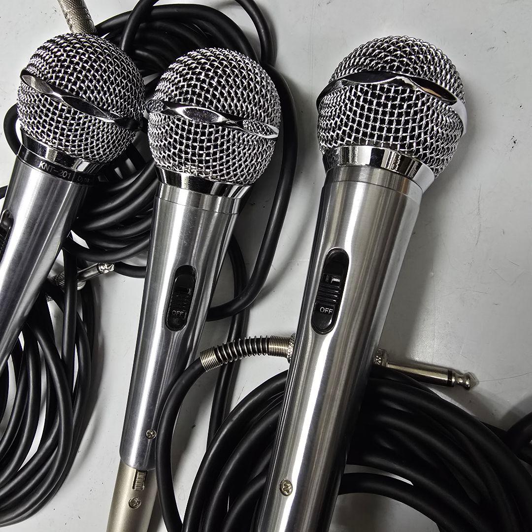 3本セット　マイク　dynamic KNT-201 楽天市場】【新品】 【送料無料】 カラオケ マイク ワイヤード 第一興