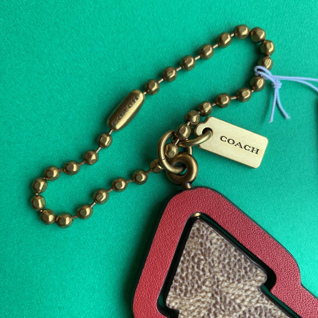 コーチ チャーム キーホルダー クリスマスツリー シグネチャー 新品