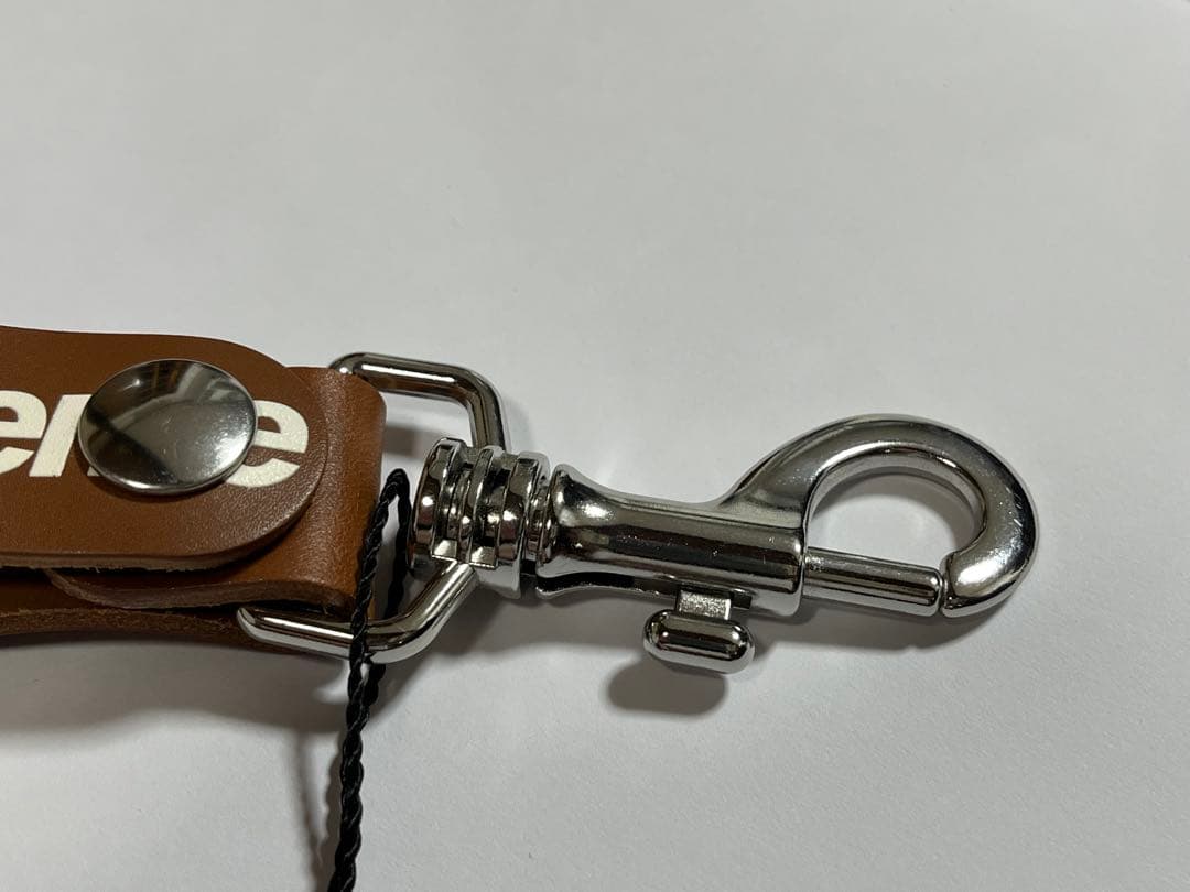 Supreme Leather Key Loop \"Brown\" 新品未使用
