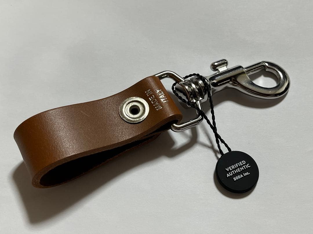 Supreme Leather Key Loop \"Brown\" 新品未使用