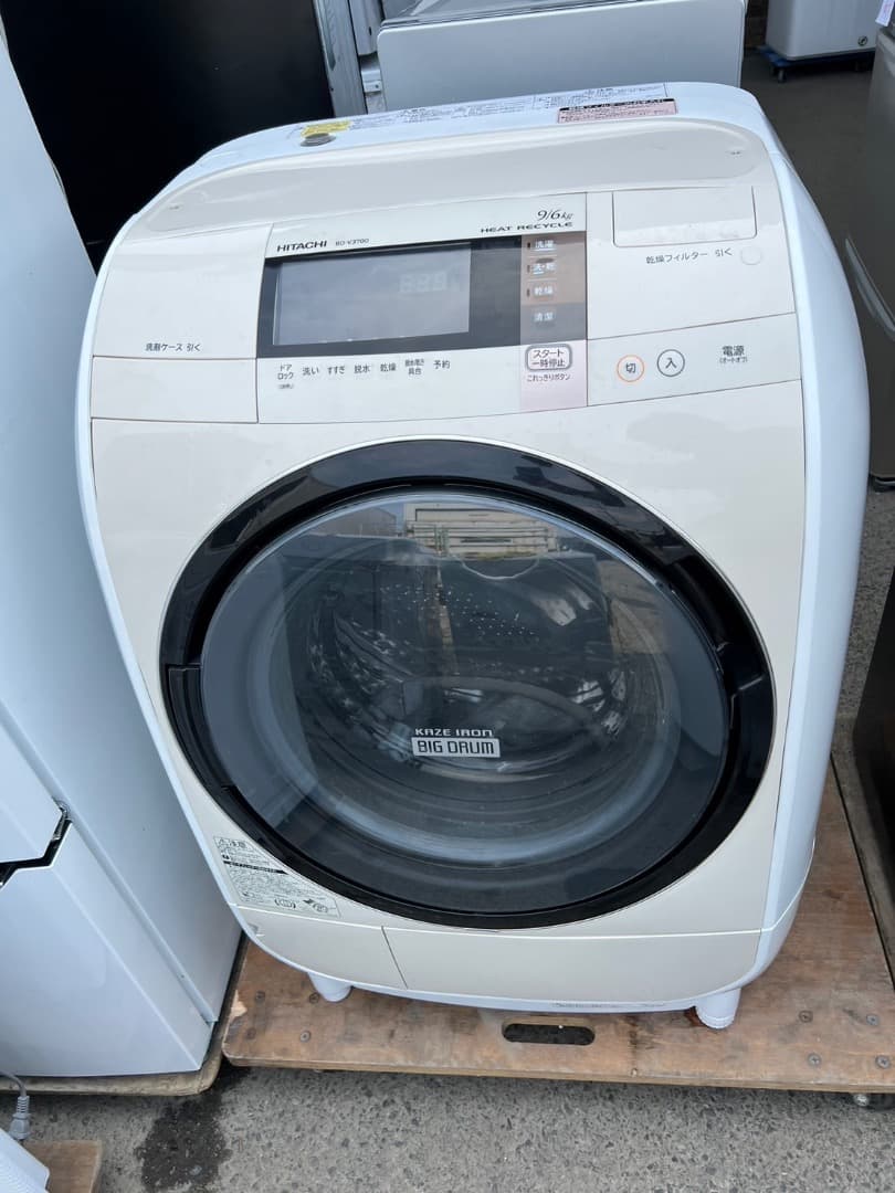 2014年式 9kg 6kg 日立ドラム洗濯乾燥機 BD-V3700L - メルカリ