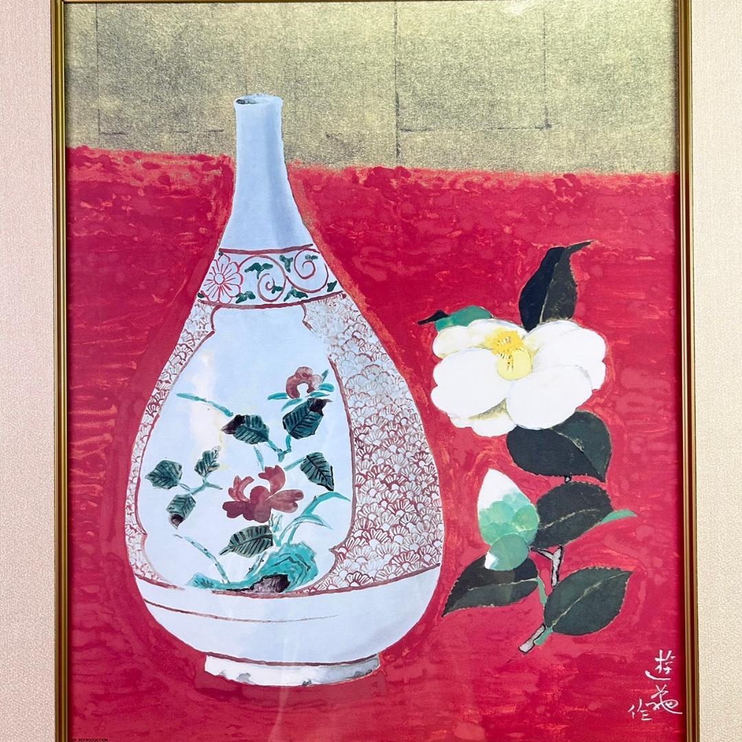 小さな赤い倉庫油絵F4(242×333mm)