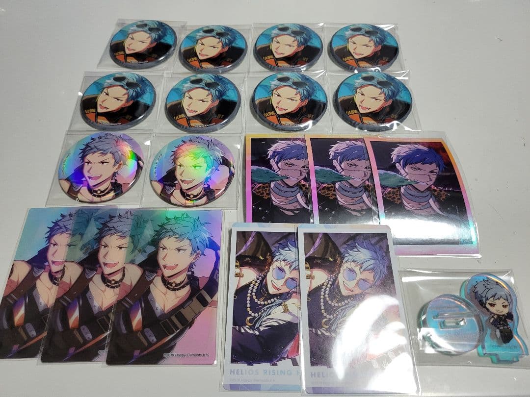 エリオスR アッシュ 缶バッジ AGF まねきねこ ちゅあスタ オーロラ