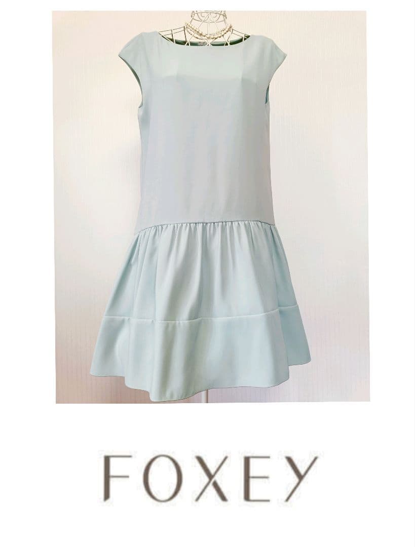 ☆フォクシーニューヨークワンピースミントグリーン希少42☆ - メルカリ