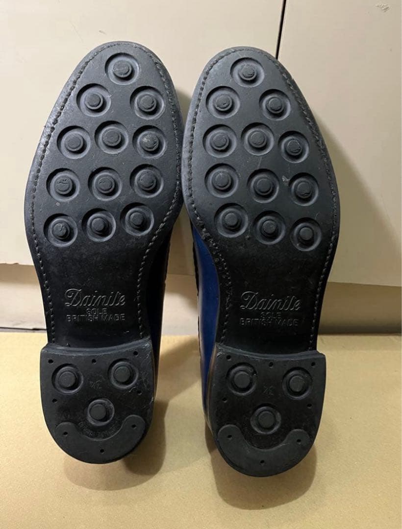 Berwick タッセル付きローファー 27.0cm ネイビー