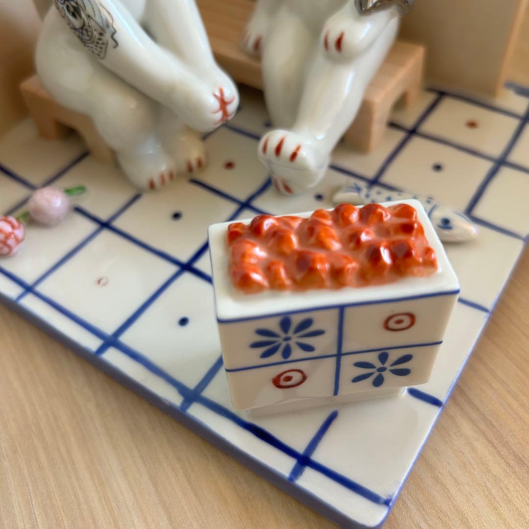 スプーン補修跡あり】Villeroy&Boch ビレロイボッホ サウナ 猫の通販は