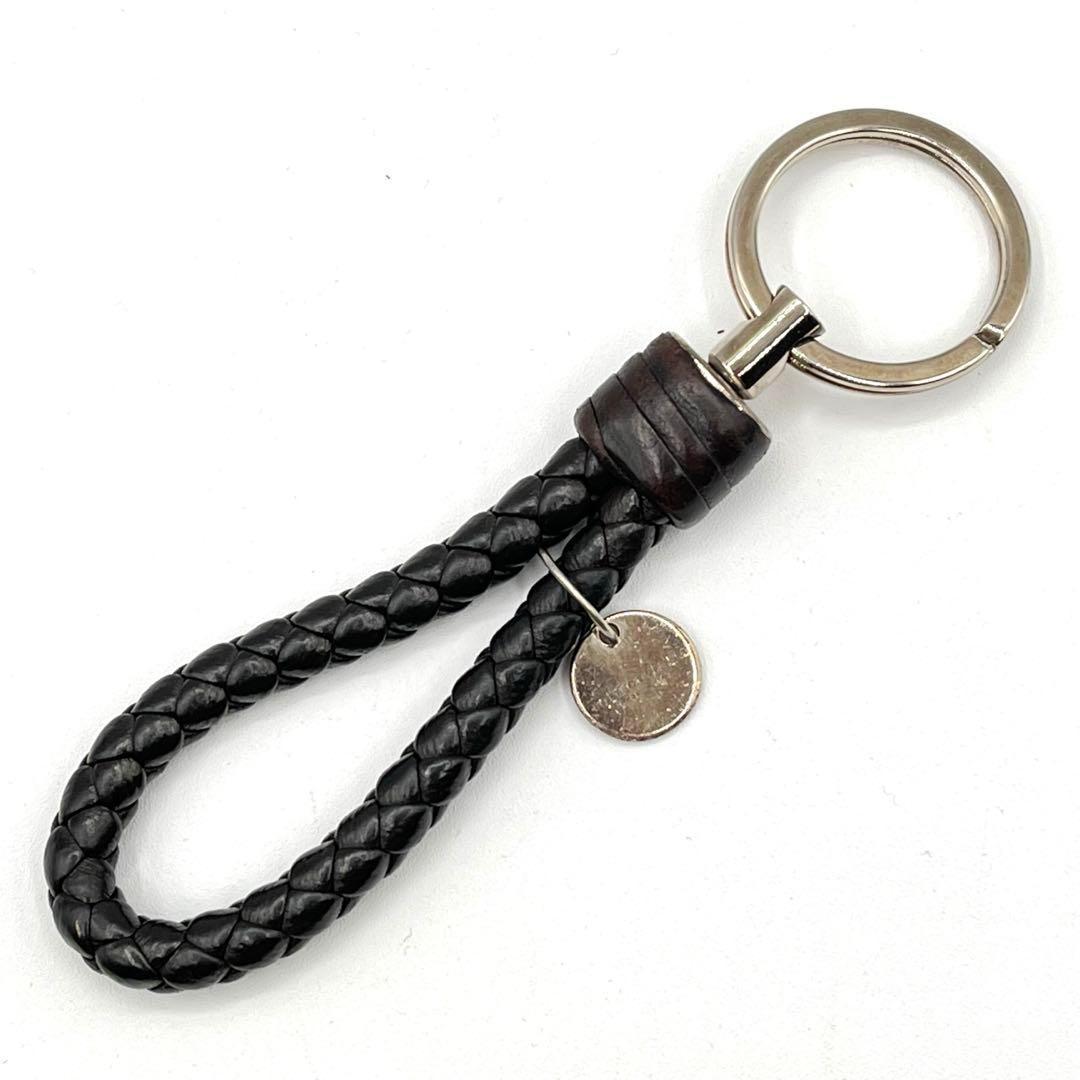 ✨美品✨【ボッテガヴェネタ】キーリング　イントレチャート　ダークブラウン　レザー 楽天市場】ボッテガヴェネタ BOTTEGA VENETA キーリング キーホルダー
