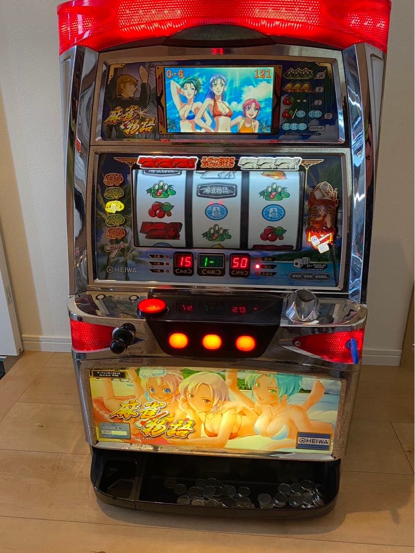 希少！パチスロ 麻雀物語 4号機 スロット実機 夏パネル - メルカリ