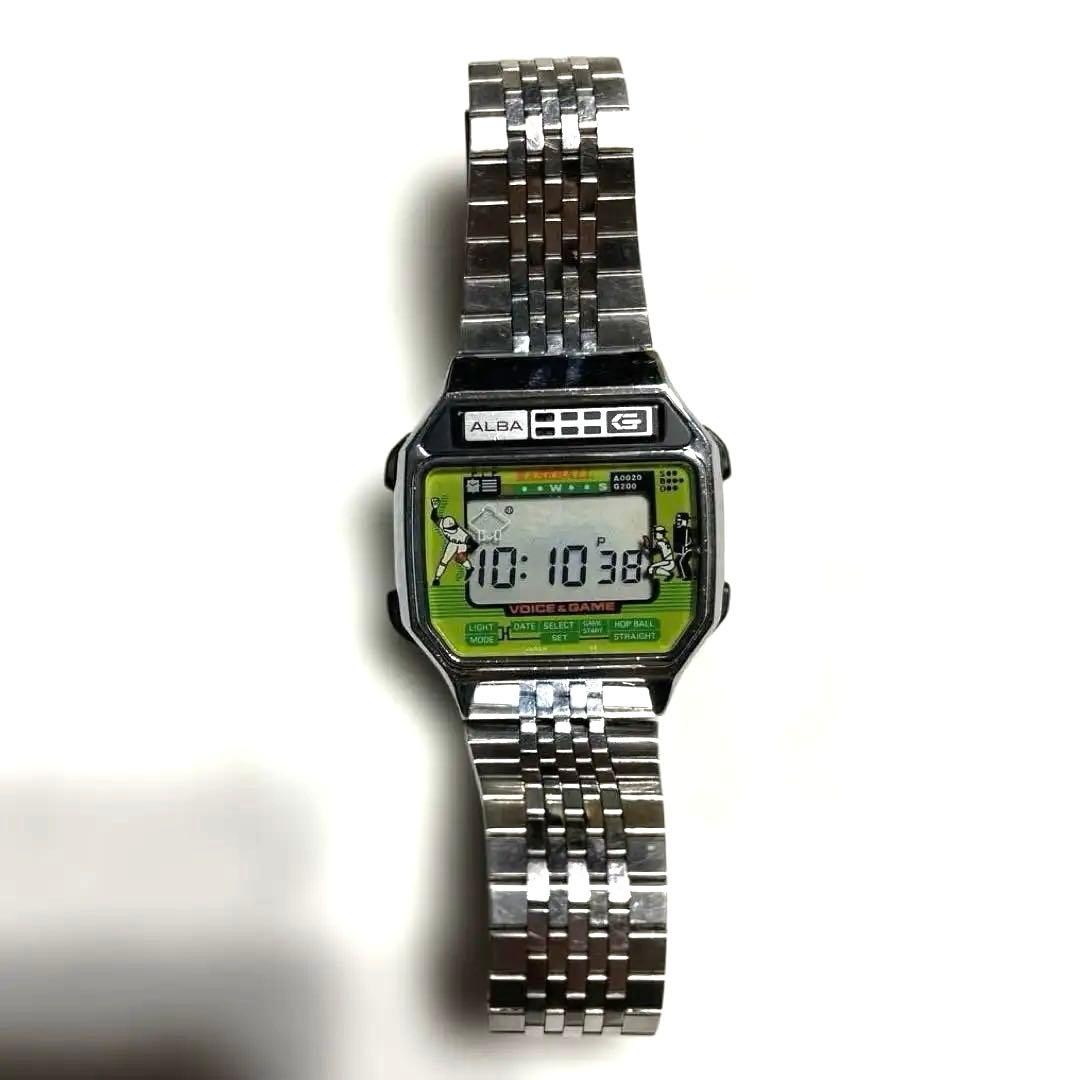 アルバ ALBA 野球 VOICE & GAME ゲームウォッチ デジタル腕時計 - メルカリ