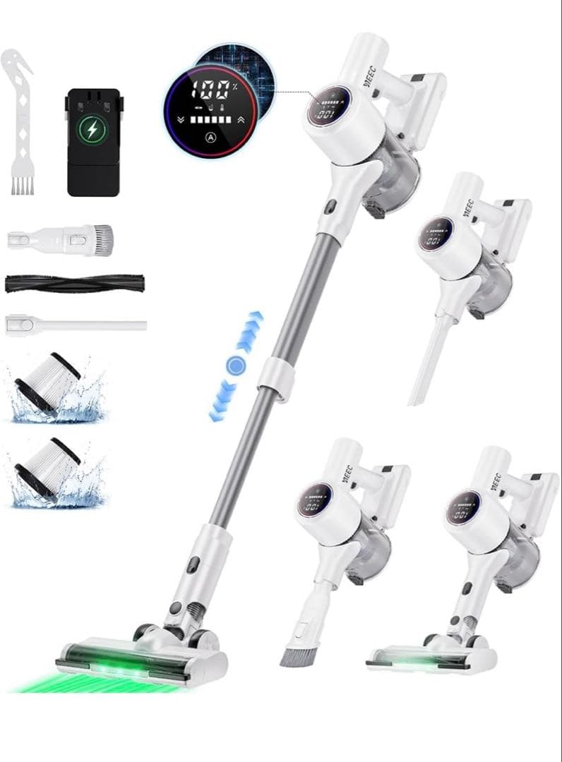 2025年最新掃除機コードレス業界注目自動式吸引力AI70Kpa定価39980円 Amazon | 掃除機 コードレス 【2025革新モデル】 軽量 33Kpa強力吸引