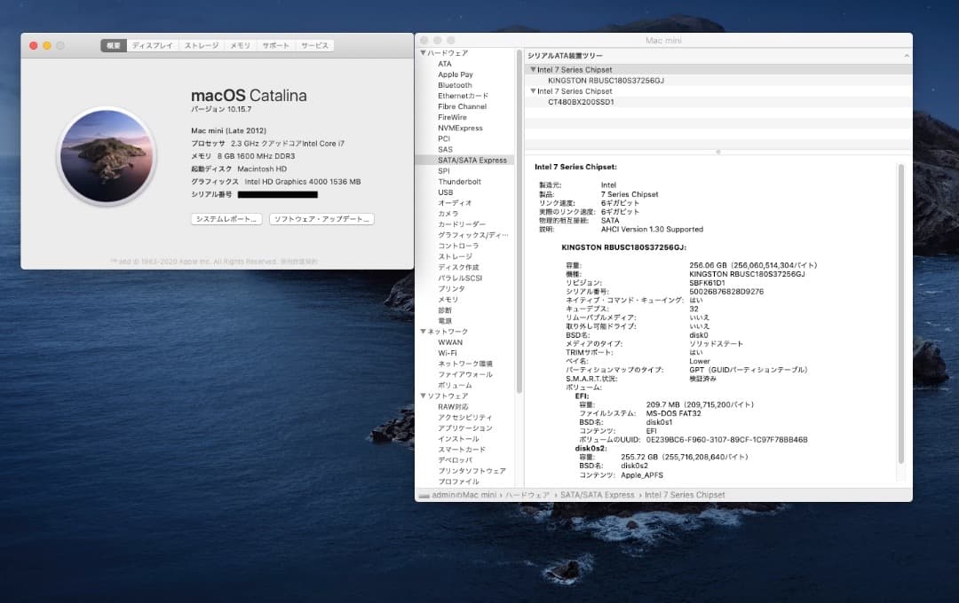 Mac mini Corei7 2.3GHz Dual SSD 付属品完備
