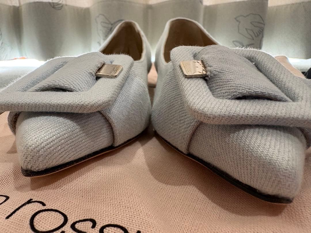 sergio rossi SR MILANO MIA ライトブルーデニム35.5