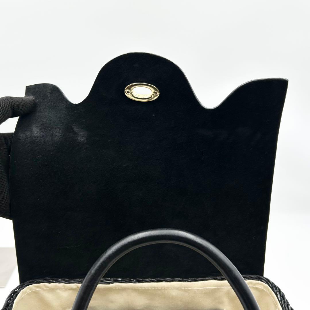 希少✨ カービングトライブス かごバック ラタン ターンロック