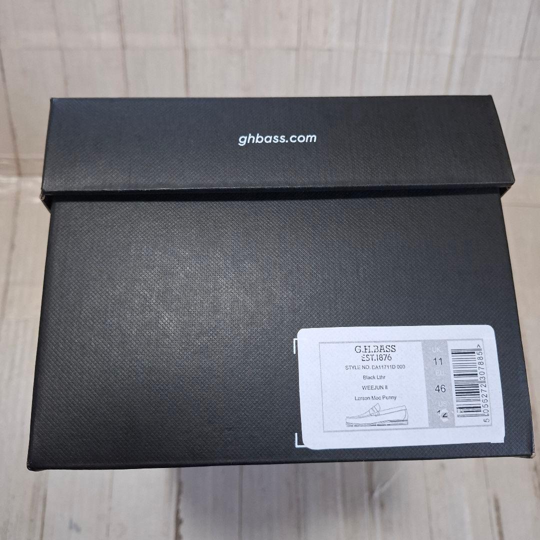 【箱付き・極美品】G.H.BASS Weejuns Larson ローファー 黒