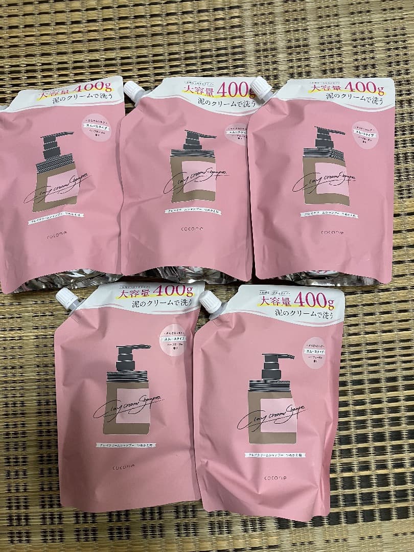 cocone クレイクリームシャンプースームース詰め替え400g5個セット cocone / クレイクリームシャンプースムース 詰め替え(400g)の公式商品