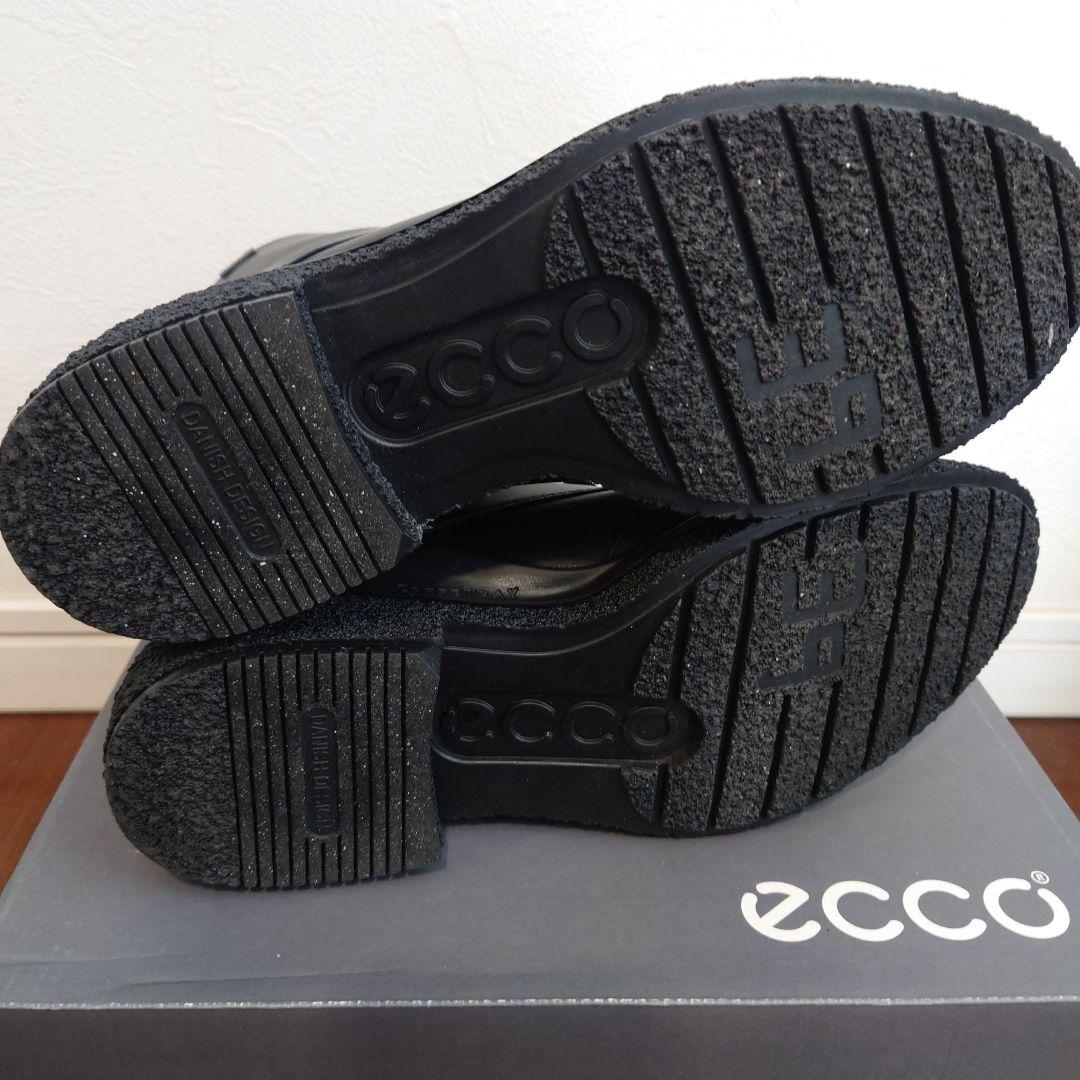 未使用 ECCO GORE-TEX 防水レザーブーツ 24.5cm