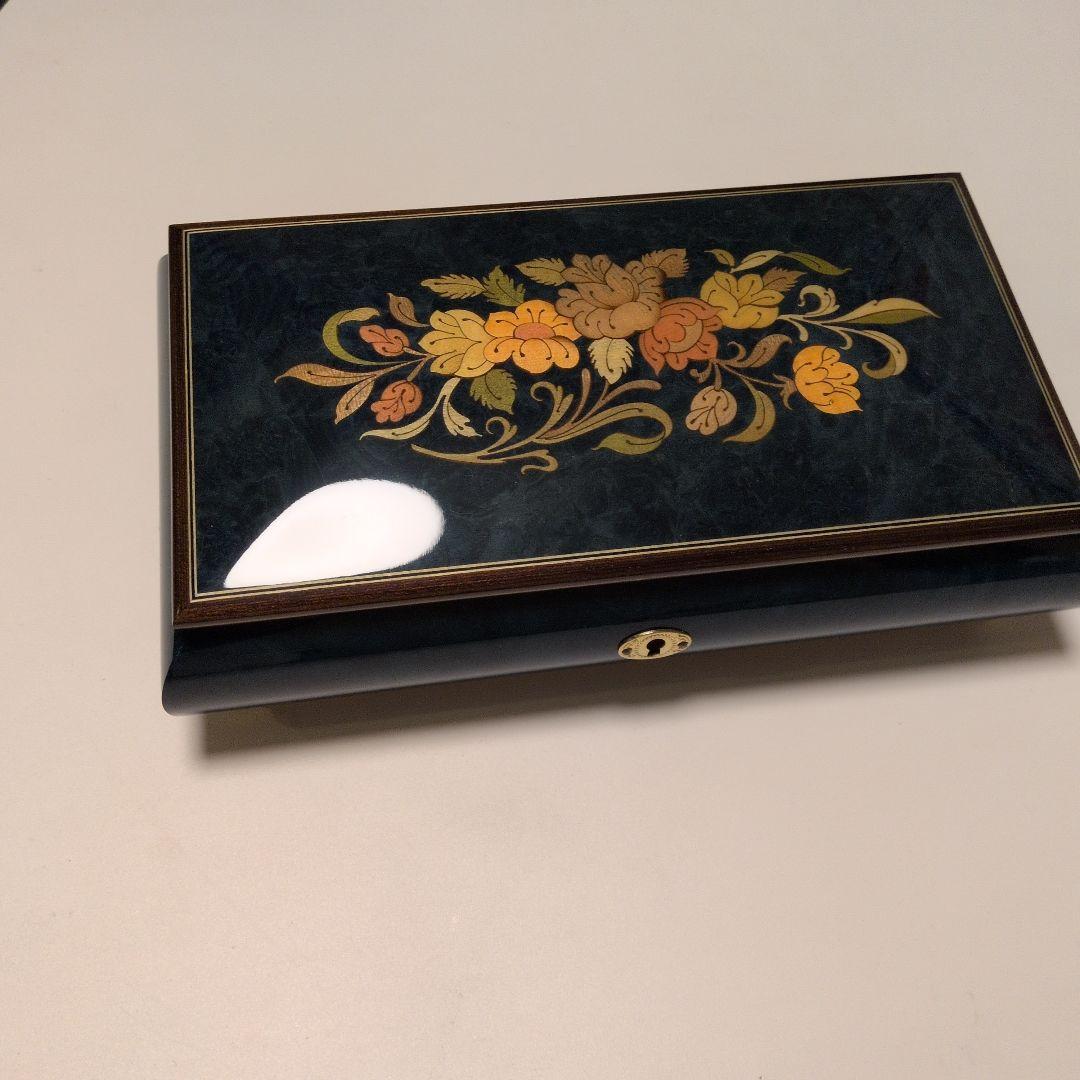 美品 Romance リュージュ社 イタリア製 宝石箱 スイス製オルゴール