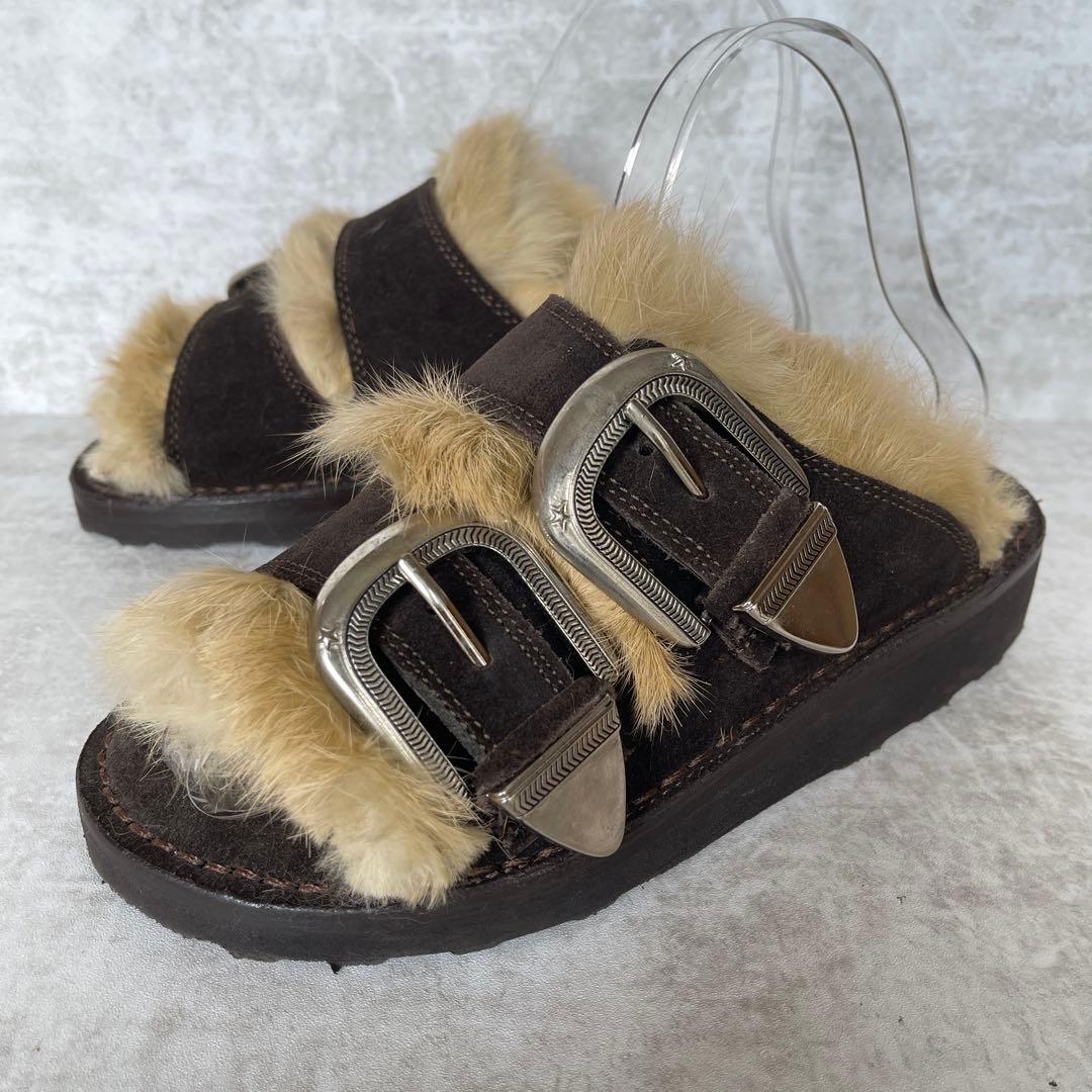 ⭐️極美品⭐️CAMINANDO カミナンド ファーサンダル 5/22.5 - メルカリ