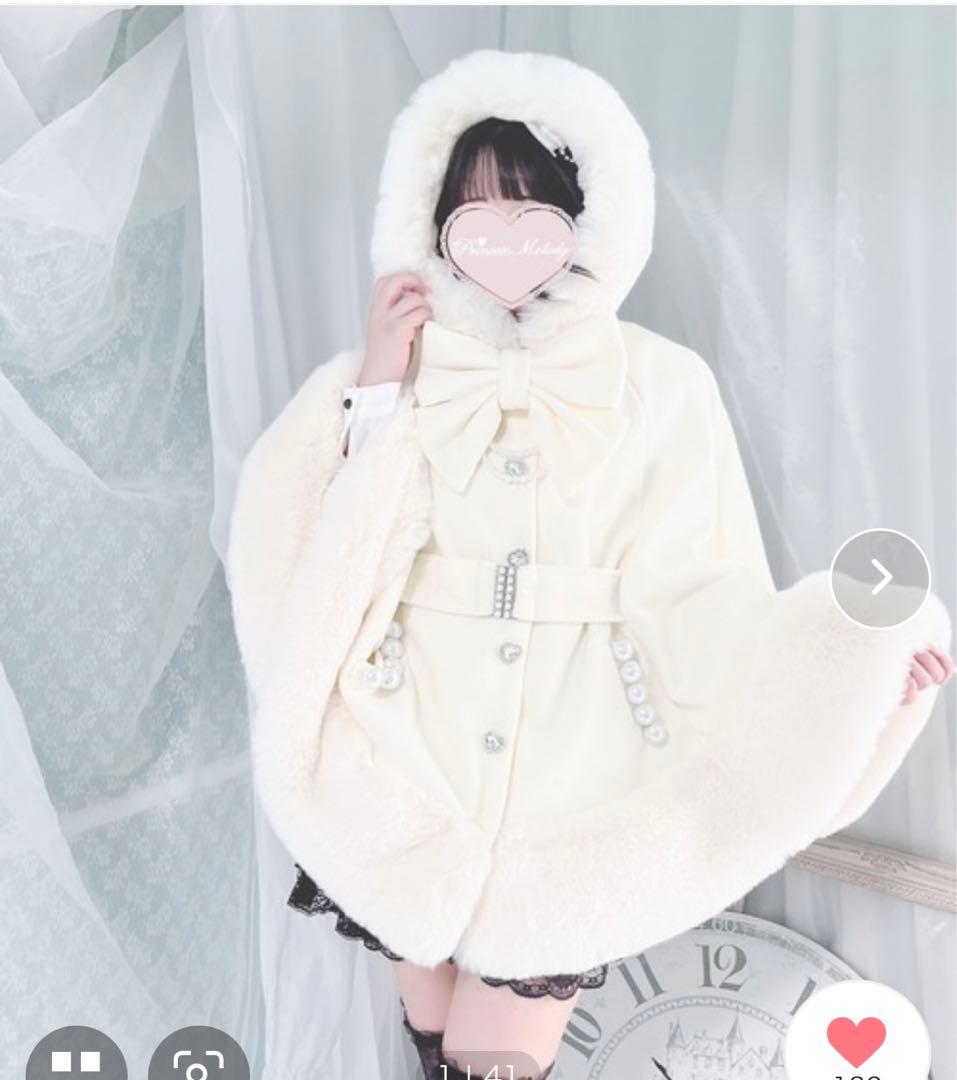 ♥ MARS ポンチョ 白 ベルト付きケープコート 新作 ♥ - メルカリ