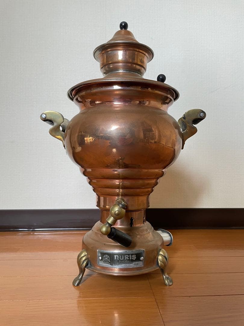 トルコ ロシア アンティーク 銅製 電気サモワール NURIS - メルカリ
