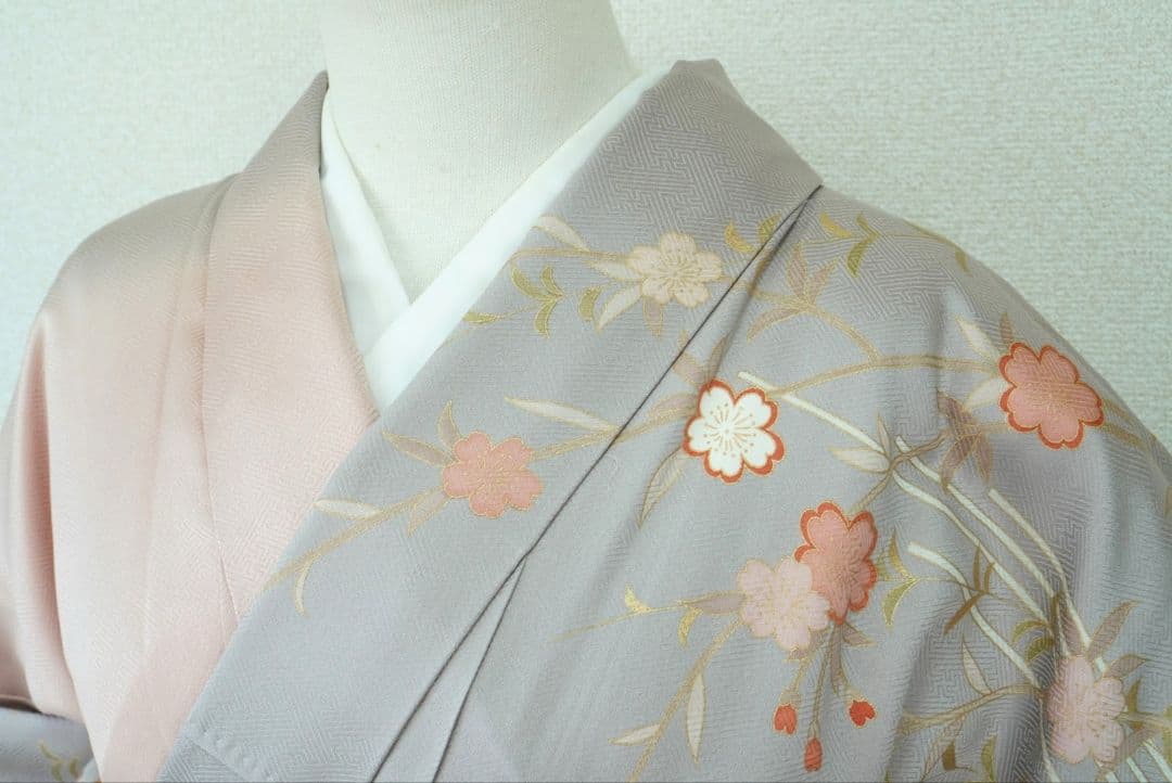 訪問着 4点フルセット a144 正絹 入学式 結婚式 七五三 お宮参り