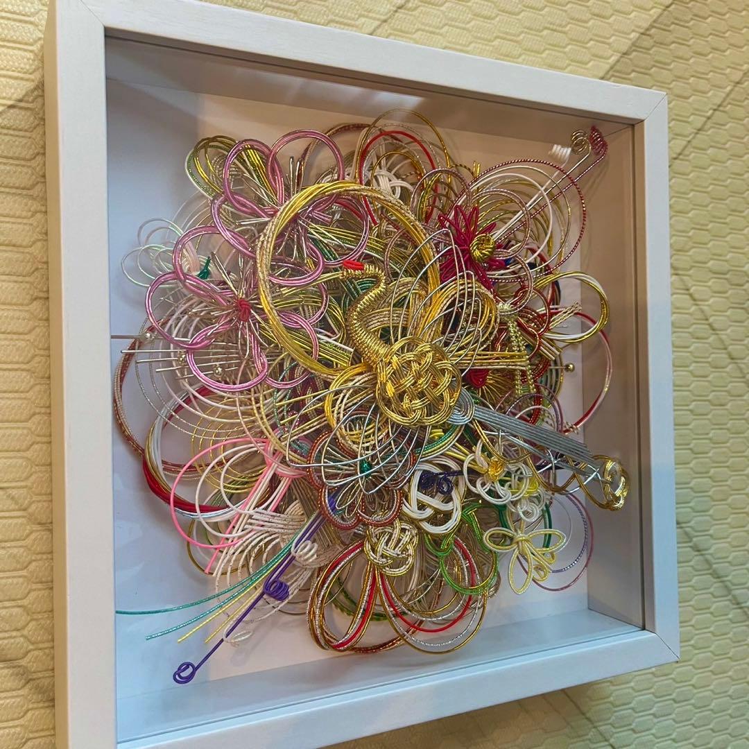 水引アート 水引アレンジ ご祝儀袋 結婚証明書 オーダーメイド 卒花