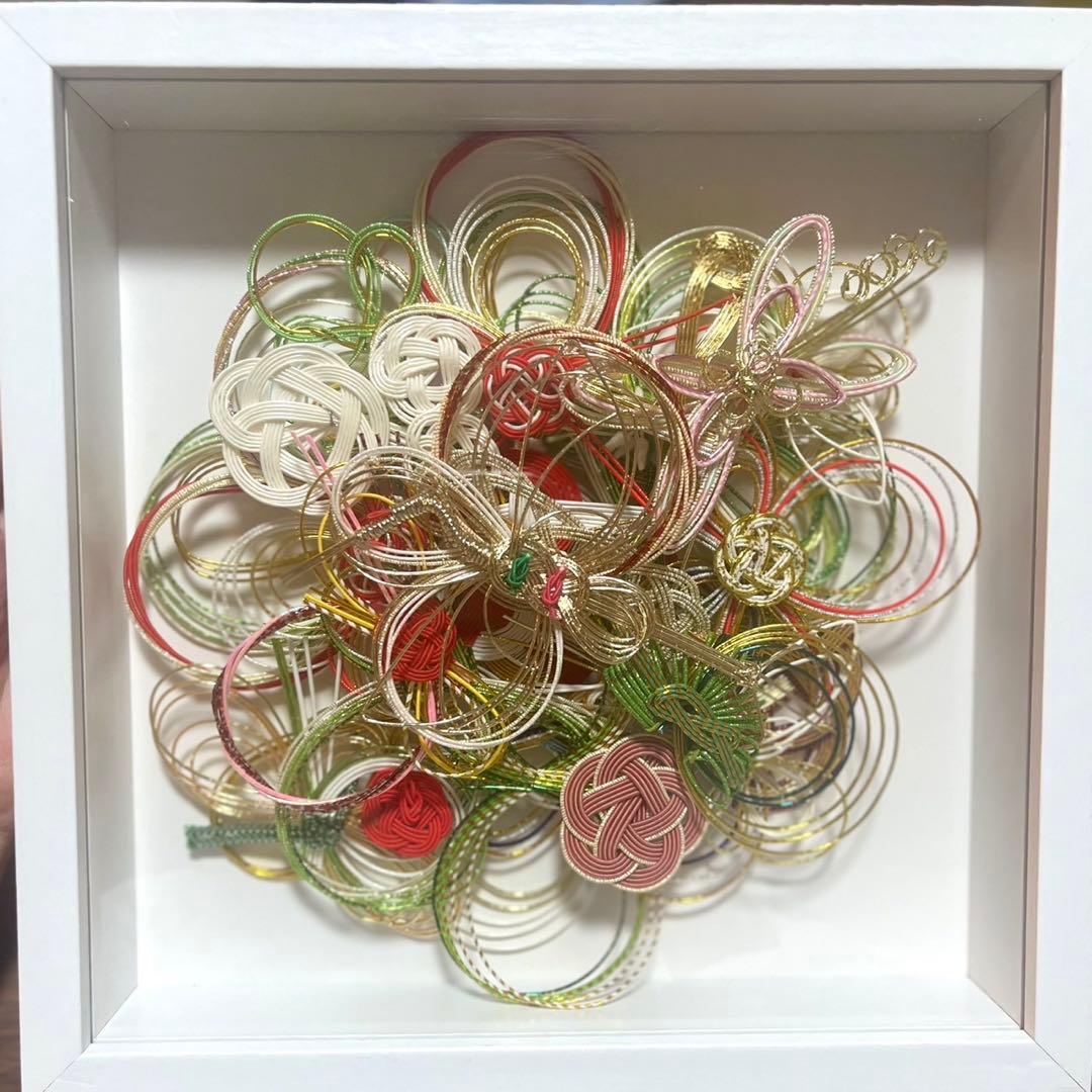 水引アート 水引アレンジ ご祝儀袋 結婚証明書 オーダーメイド 卒花