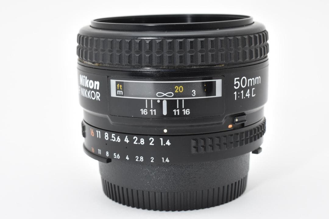 動確済 美品 ニコン AF NIKKOR 50 1.4D + HS-3 #690