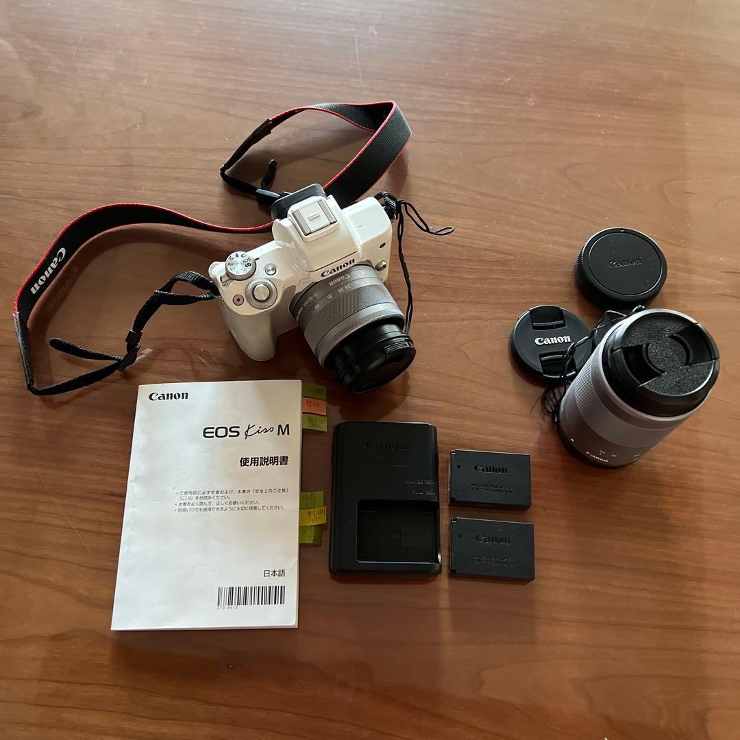 美品⭐︎Canon ミラーレス一眼カメラ EOS Kiss M ダブルレンズキット Amazon | Canon ミラーレス一眼カメラ EOS Kiss M ダブルレンズキット