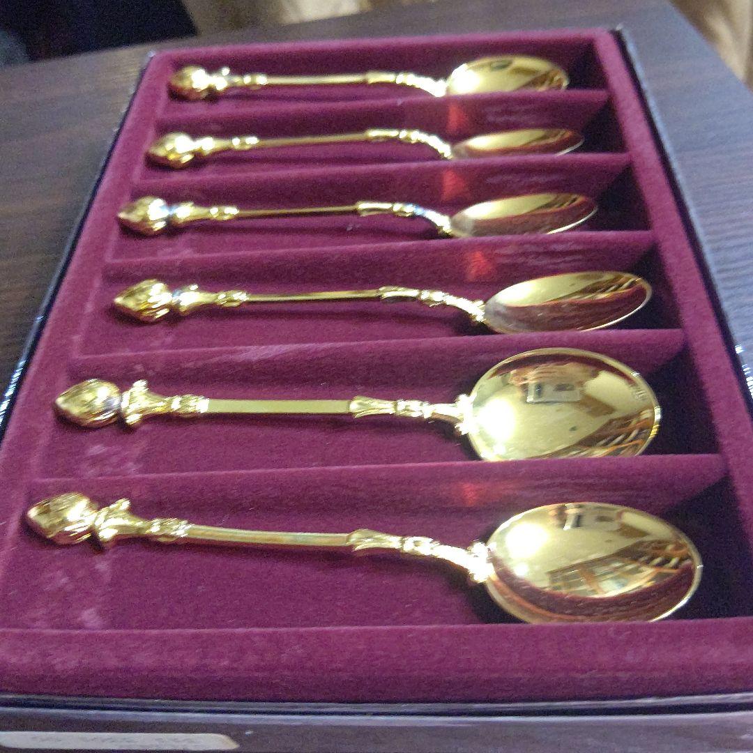 新古品CHRISTOPHWIDMANNクリストフウィドマン銀製スプーン 金仕上げ