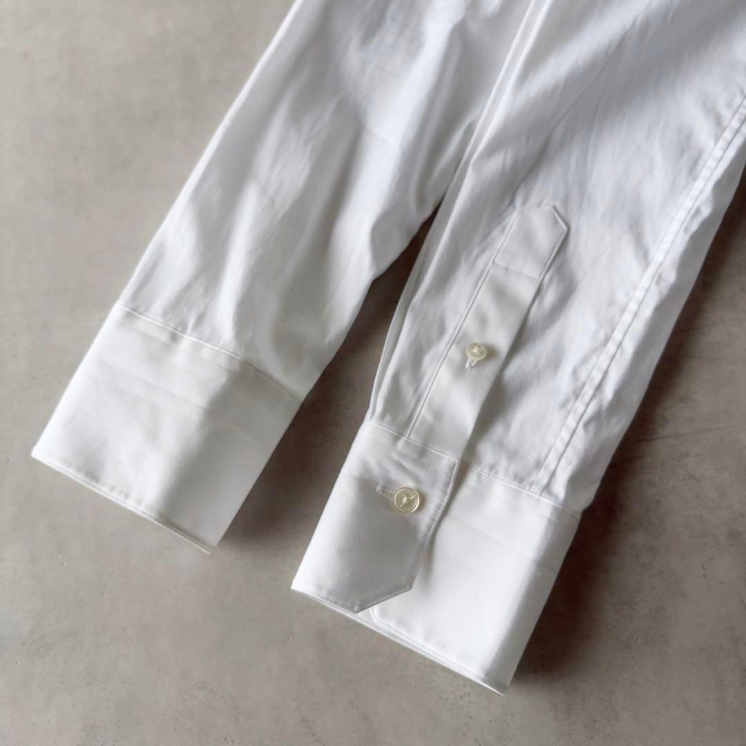 極美品 TICCA 定価25,300円 長袖 バンドカラー ビブヨーク シャツ