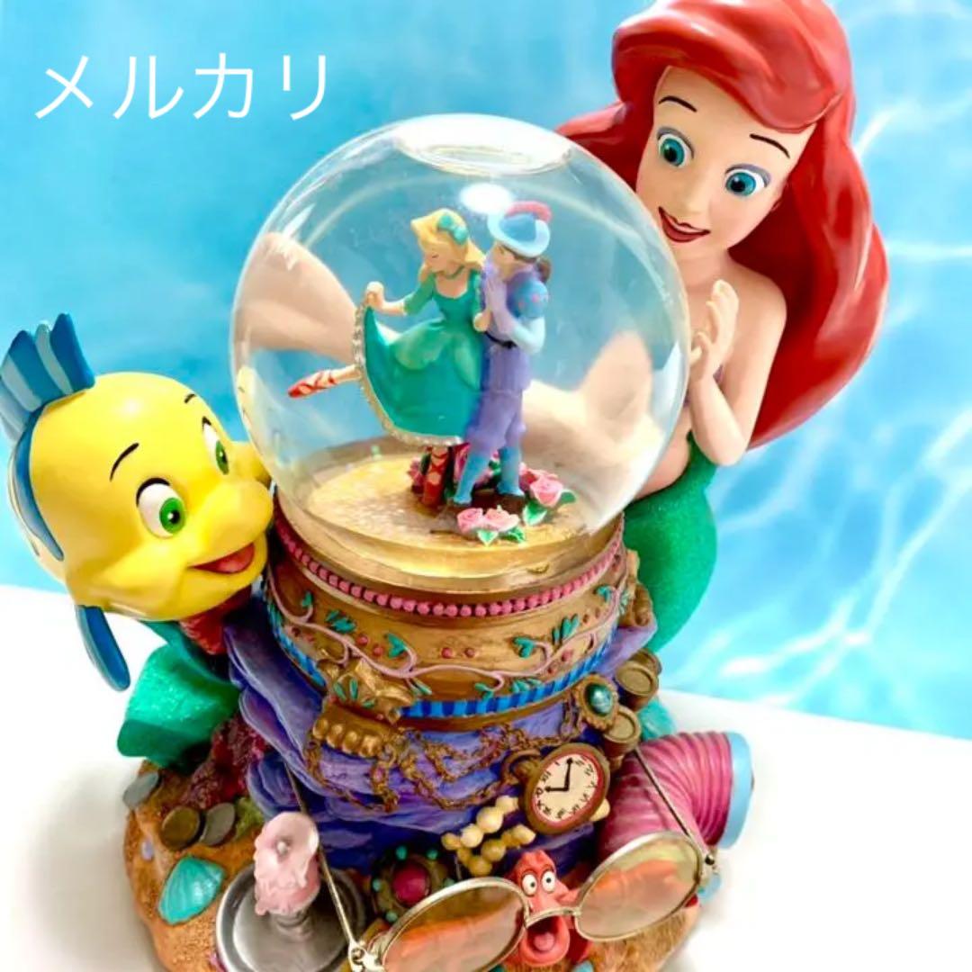 希少⭐︎ アリエル スノードーム 大 スノーグローブ オルゴール リトル