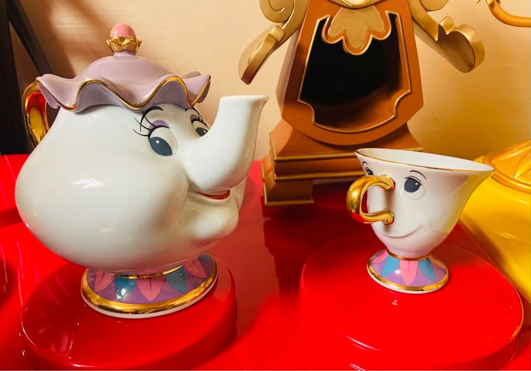 美女と野獣』ルミエール コグスワース ポット夫人 チップ 薔薇