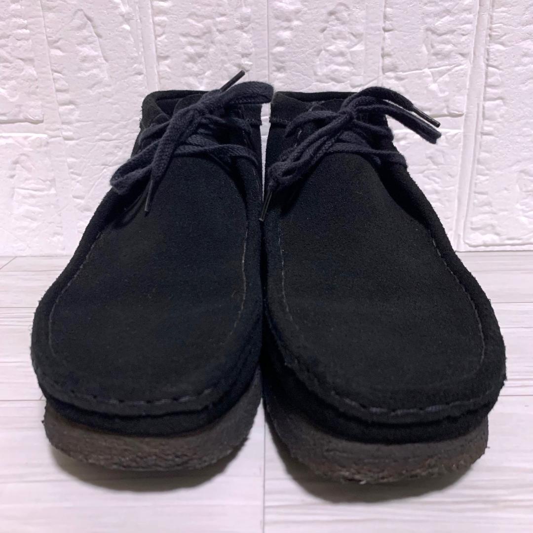 靴 Clarks Wallabee BLACK SUEDE UK7.5 26.5cm