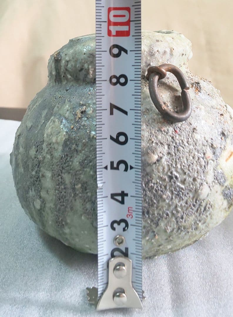 古伊賀 伊賀焼 灰被 自然釉 水滴 掛花入 花器 小壷 一輪挿し