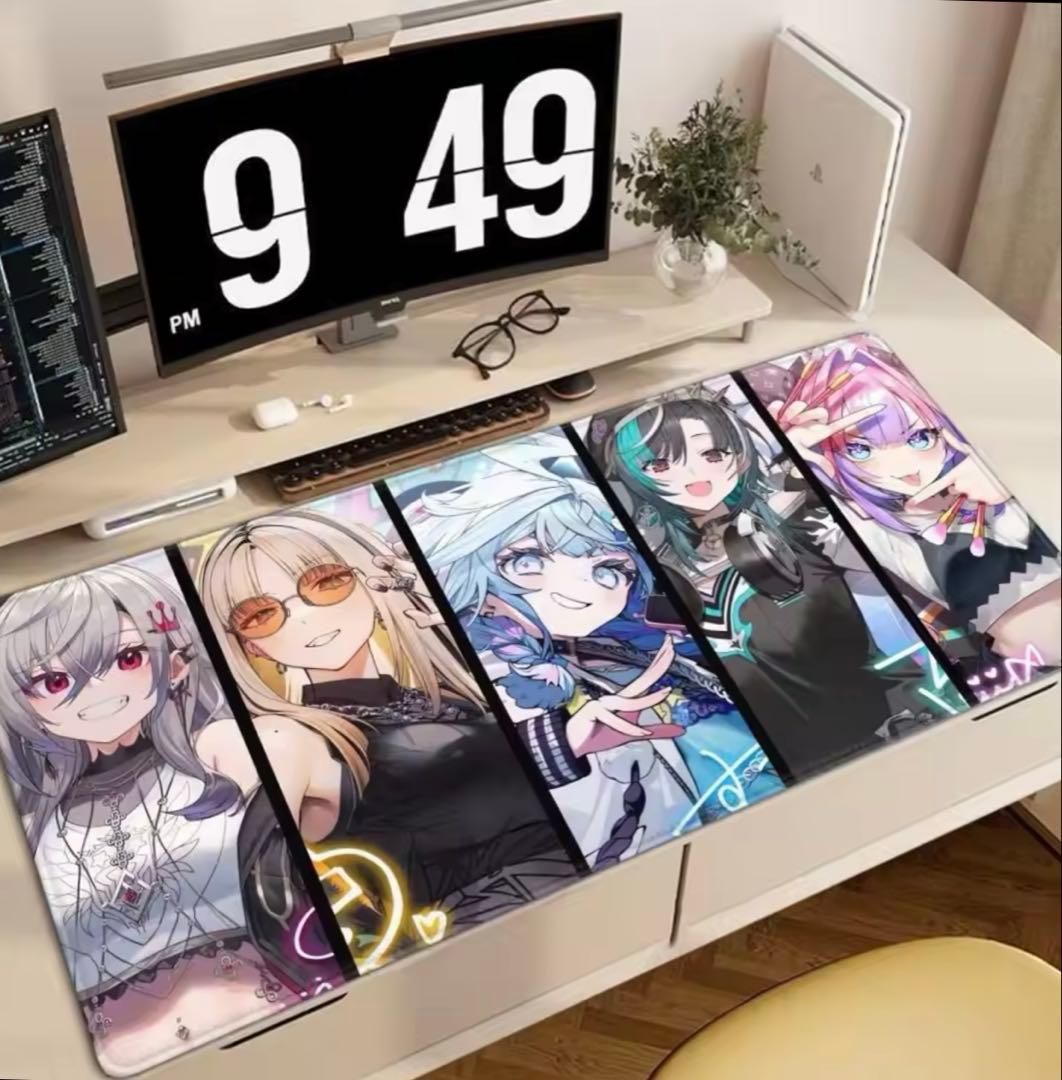 ホロライブ FLOW GLOW デスクマット マウスパッド プレイマット - メルカリ
