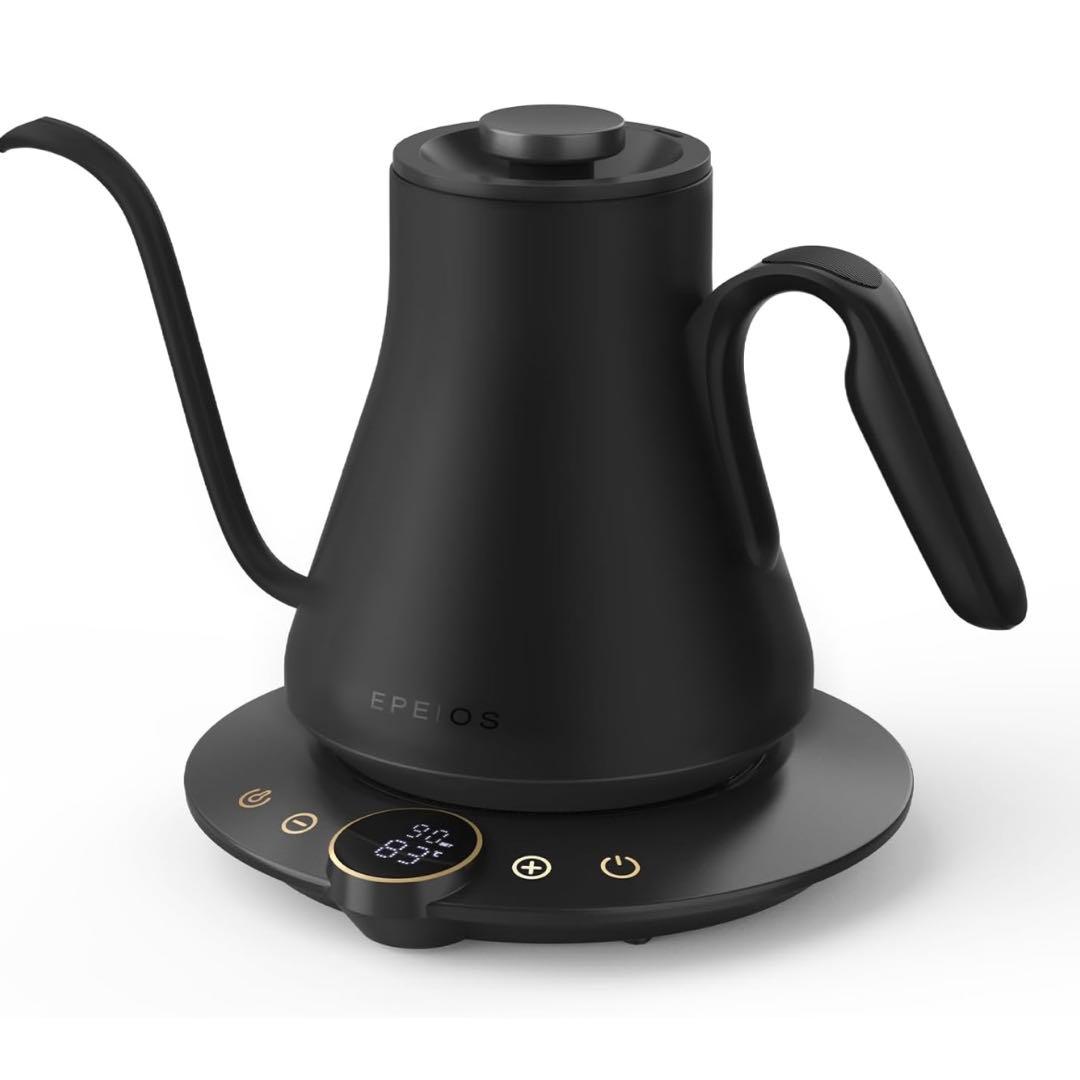 最新 Epeios（エペイオス）電気ケトル 0.9L｜1℃単位の温度調整ケトル