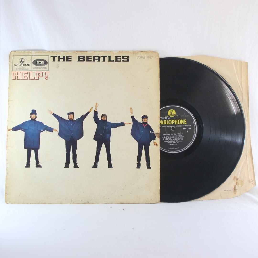 英LP The Beatles HELP! UK盤 Mono 1stプレス KT 英LP The Beatles HELP UK盤 英国盤 Mono モノラル 1stプレス タックス