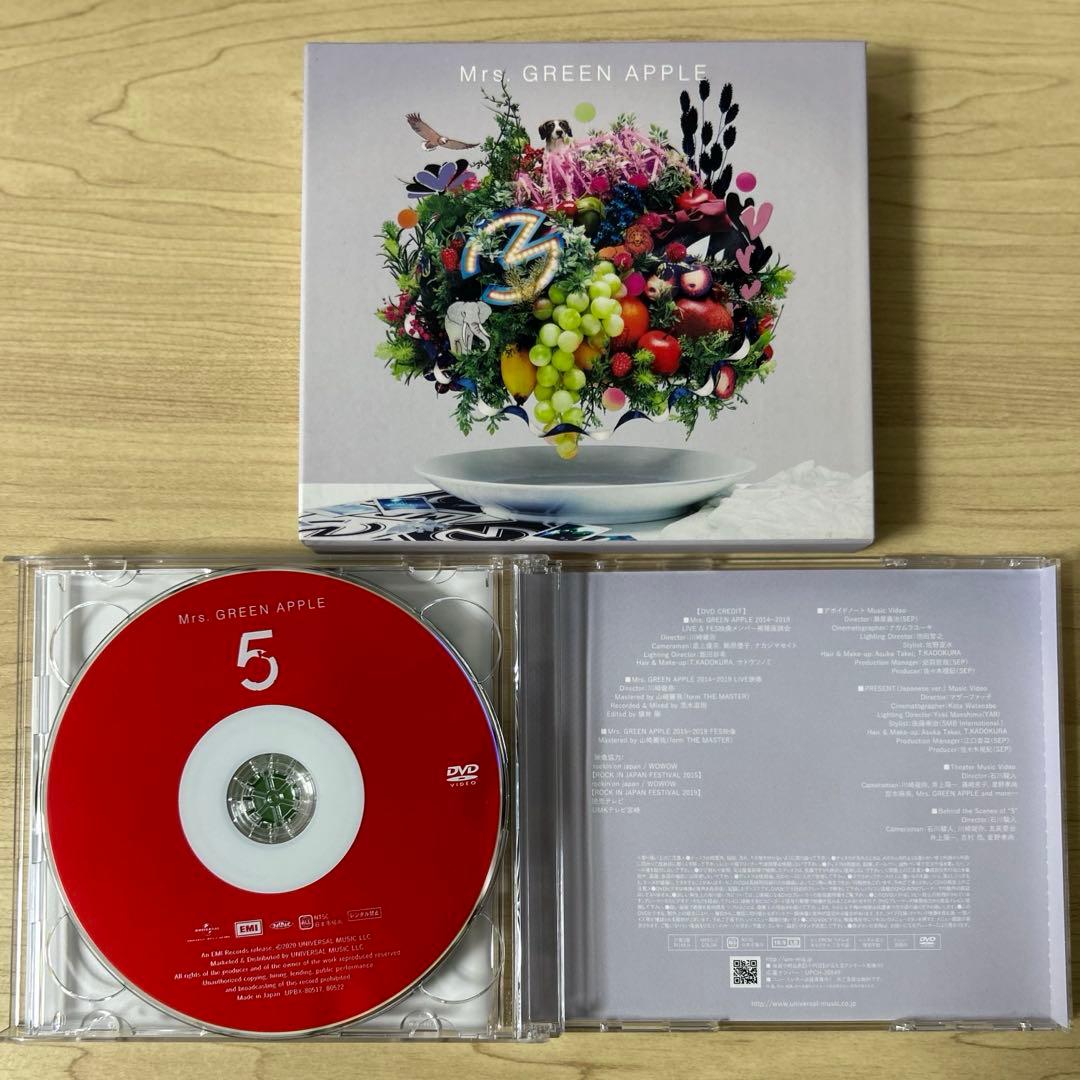 Mrs. GREEN APPLE / 5 初回限定盤 ミセスグリーンアップル - メルカリ