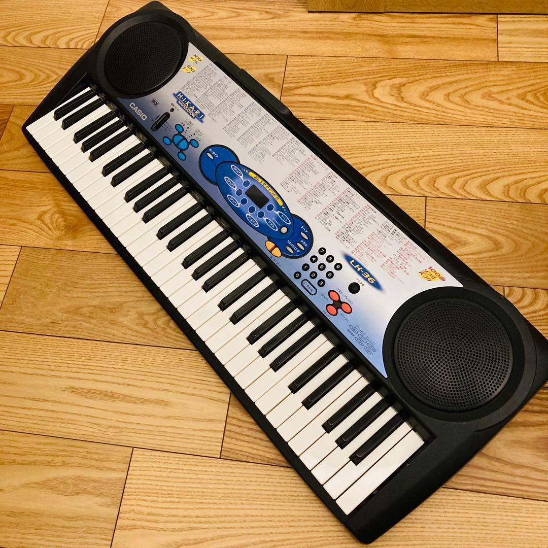 美品 】CASIO LK-36 光ナビゲーション キーボード アダプター付き