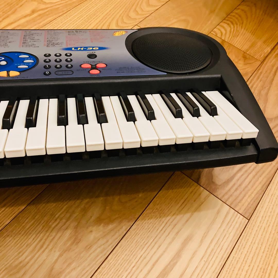 美品 】CASIO LK-36 光ナビゲーション キーボード アダプター付き